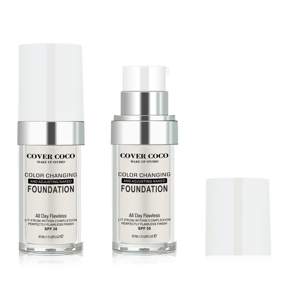Cover Coco Long Lasting Concealer Liquid Foundation Skin Color Liquid Foundation Light and Transparent Moisturizing Cream