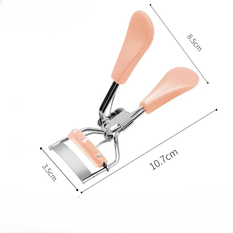 CNKESS  1Pc Pro Makeup Eyelash Curler Beauty Tools Lady Women Nature Style Cute Eyelash Handle Curl Eye Lash Curler random color