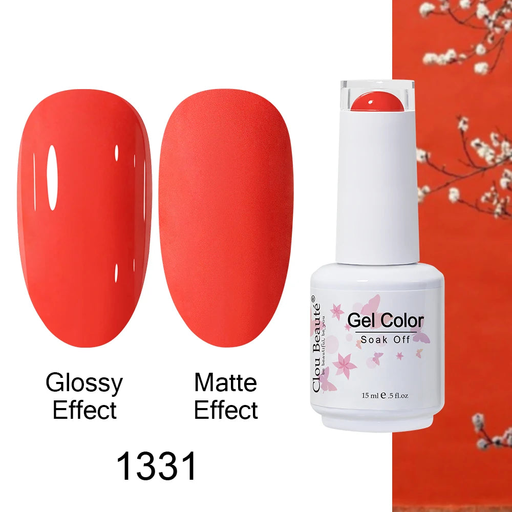 Clou Beaute Royal Blue Color Winter Trendy Semi Permanent Nail Art Manicure Varnishes Gel Nail Polish Hybrid Base Gel Top Coat