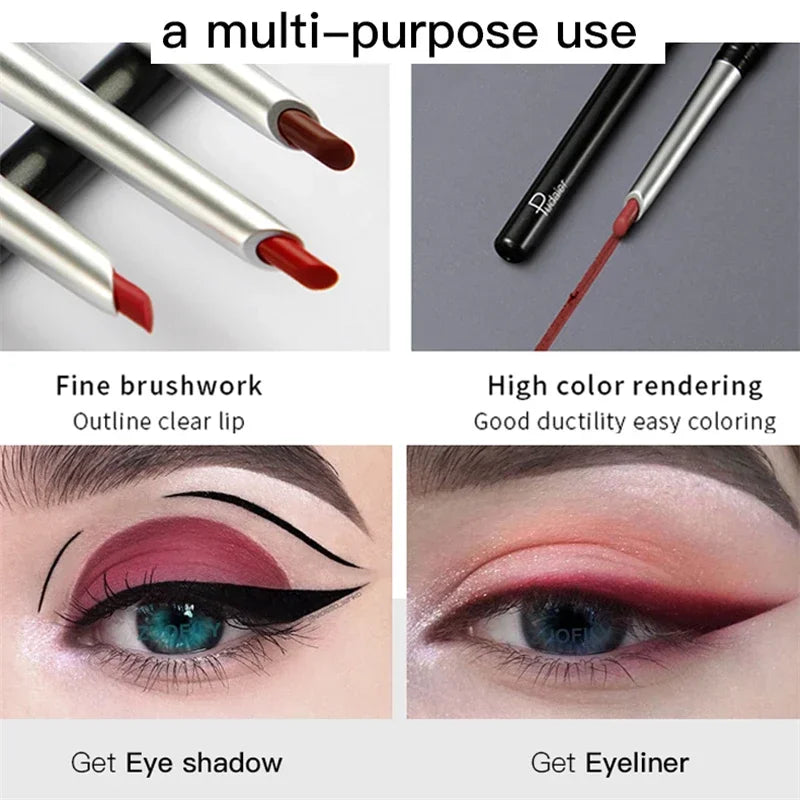 17Colors Portable Matte Pencil Lipstick Natural Long-lasting Waterproof Moisturizing Pen Lip Liner Makeup For Women