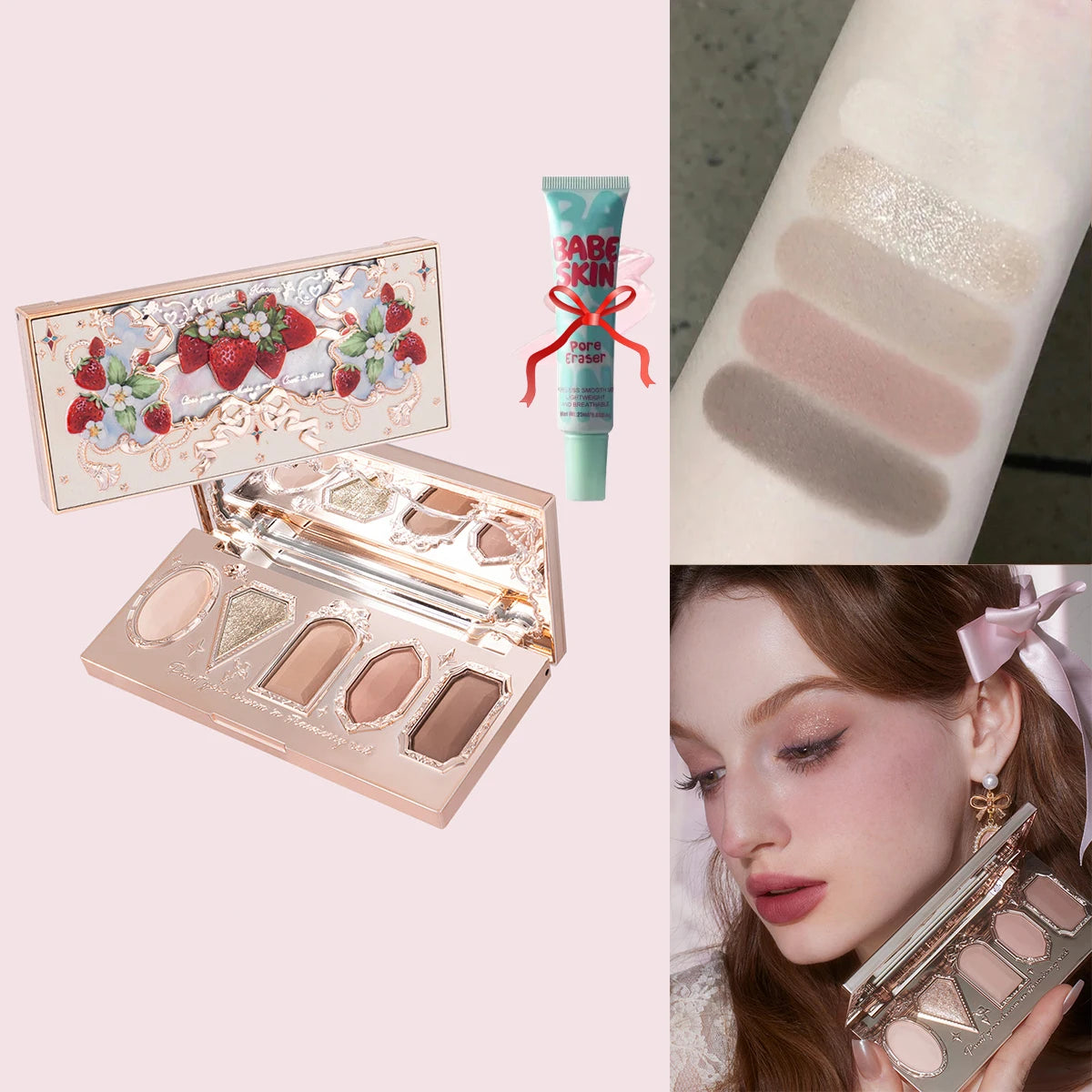 Flower Knows Swan Ballet 6-Color Eyeshadow Palette