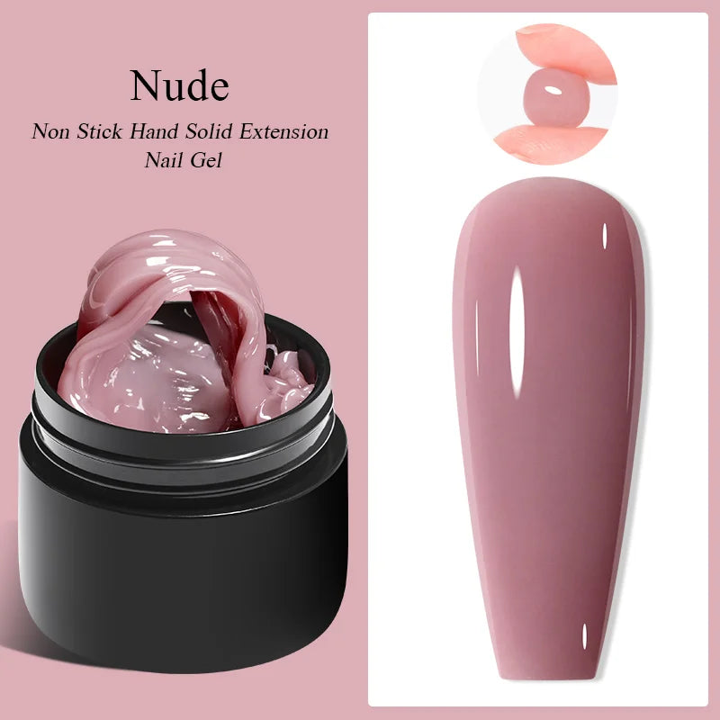 Milky White Nail Extension Gel Clear Nude Building UV Gel For Nails Finger Extensions Form Tips French Nails Manicure Nail Art