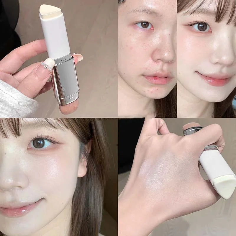 Triangle Eraser Foundation Stick Water Moist Lightweight Concealer Foundation Cover Moisturizing Brightening Face Beauty Makeup