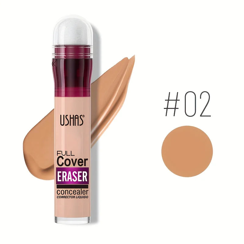 New Sponge Head Concealer for Dark Circles Freckles Acne Pigmentation and Blemishes Long Lasting Moisturizing Liquid Foundation