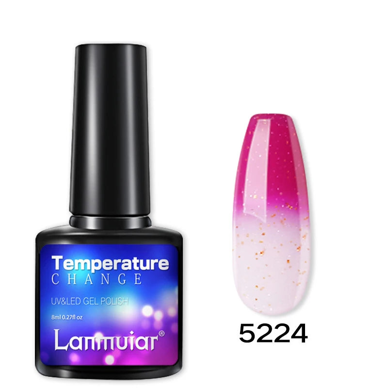 Temperature Color Changing Thermal Nail Polish Fast Drying Water-based Gradient Nail Varnish Manicure Supplies Nail Art