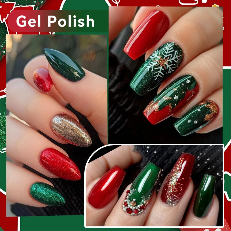 UR SUGAR 7ml All Season Gel Nail Polish Set Nude Pink Red Glitter Semi Permanent UV Gel Kits All For Manicure Soak Off Vernis