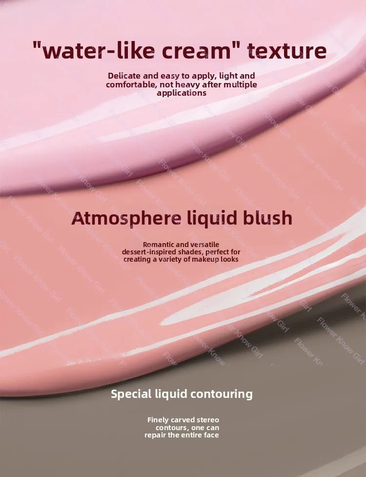 Flower Knows Strawberry Cupid Collection Liquid Blush 7g Silky Cream Skin Effect Lightweight adhesive skin-like finish Makeup