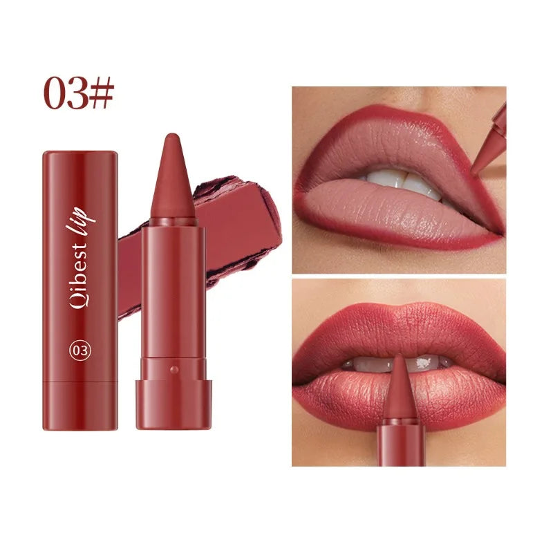 Tapered Lip Liner Pencil Set Matte Red Brown Velvet Lipstick Lasting Waterproof Non Sticky Contouring Tint Lipliner Lip Makeup