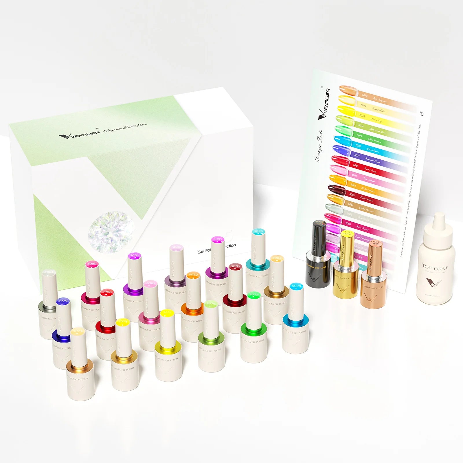 VENALISA VIP Kit 10ml Nail Gel Polish HEMA TPO FREE Gorgeous Colors Gel Pigment Professional Nail Art Long-lasting Gel Varnish