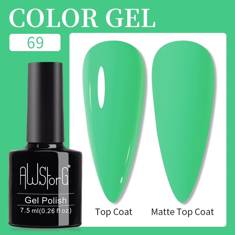 AWStorG 15ML Super Top Coat  Function Gel No Wipe Matte Top Gel Transparent Soak Off  UV LED NailArt Manicure Gel Varnish Primer