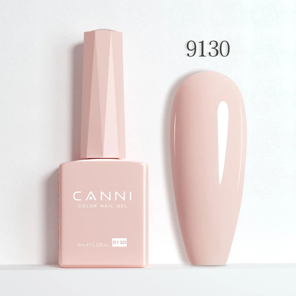 CANNI Hema Free Nail Gel Polish Fall Color Collection Semi Permanent Diamong Long Wear Top Coat Red Gorgeous JellyNude Color 9ml