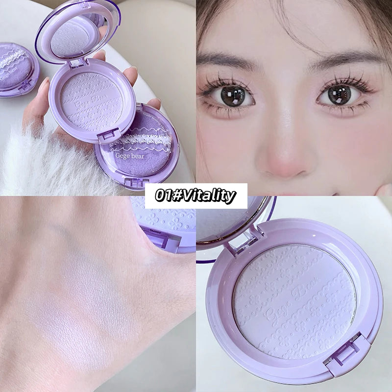 Gege Bear Bare Sensation Translucent Setting Powder — Brightening, Long-Lasting, Concealing, Matte Soft Focus Finish