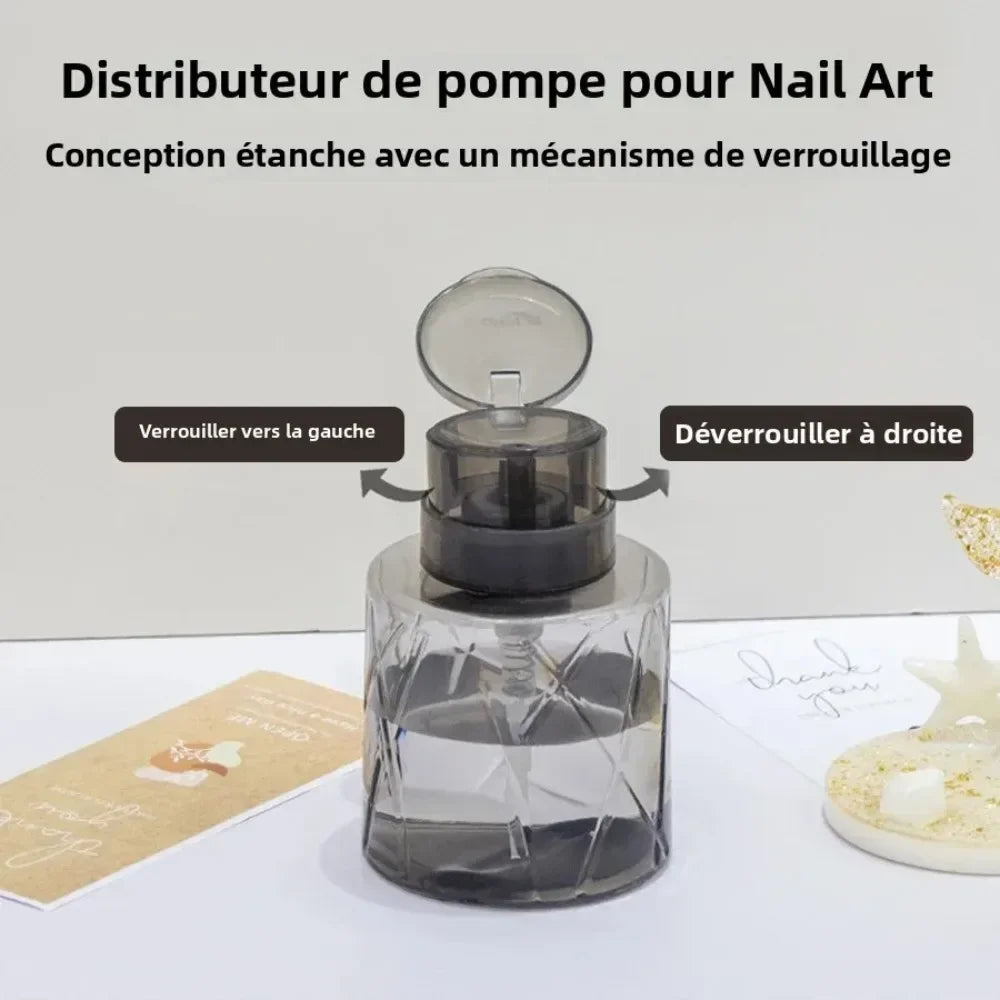 Nail Refillable Bottles Empty Press Pump Dispenser Nail Art Polish Remover Cleaner Makeup Bottle Manicure Tool Nail Art Tools
