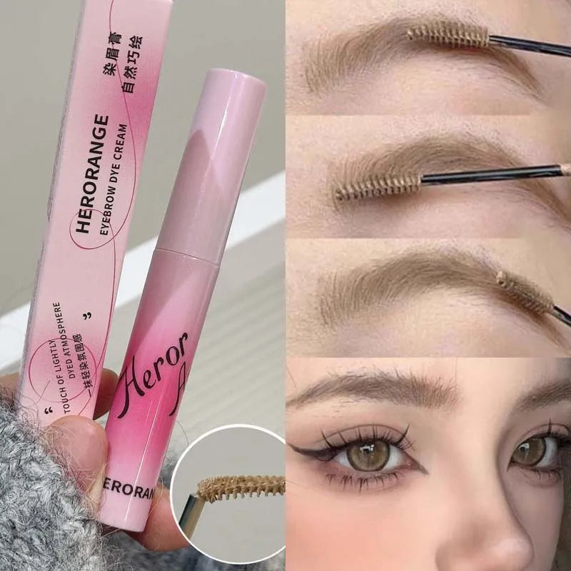 Waterproof and Lang-lasting Natural Eyebrow Dye Cream 3D Wild Eyebrow Enhancer Brown Eyebrows Korean Make Up Cosmetics