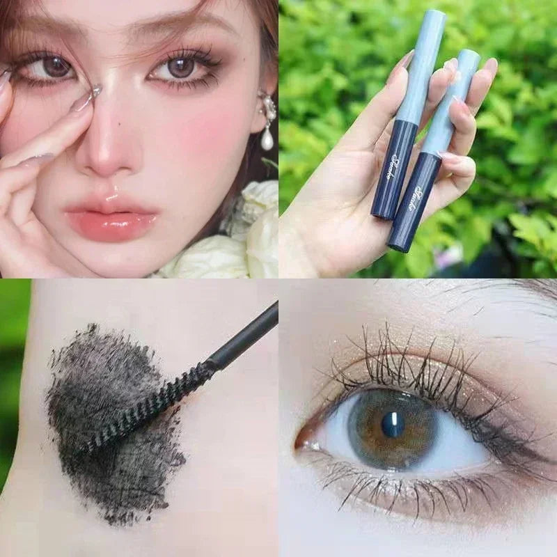 Ultra-fine Mascara Curl Thick Lengthening Eyelash Mascara Waterproof Non-smudge Brown Natural Curling Fine Brush Mascara Makeup