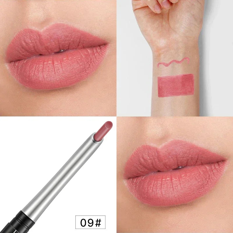 17Colors Portable Matte Pencil Lipstick Natural Long-lasting Waterproof Moisturizing Pen Lip Liner Makeup For Women