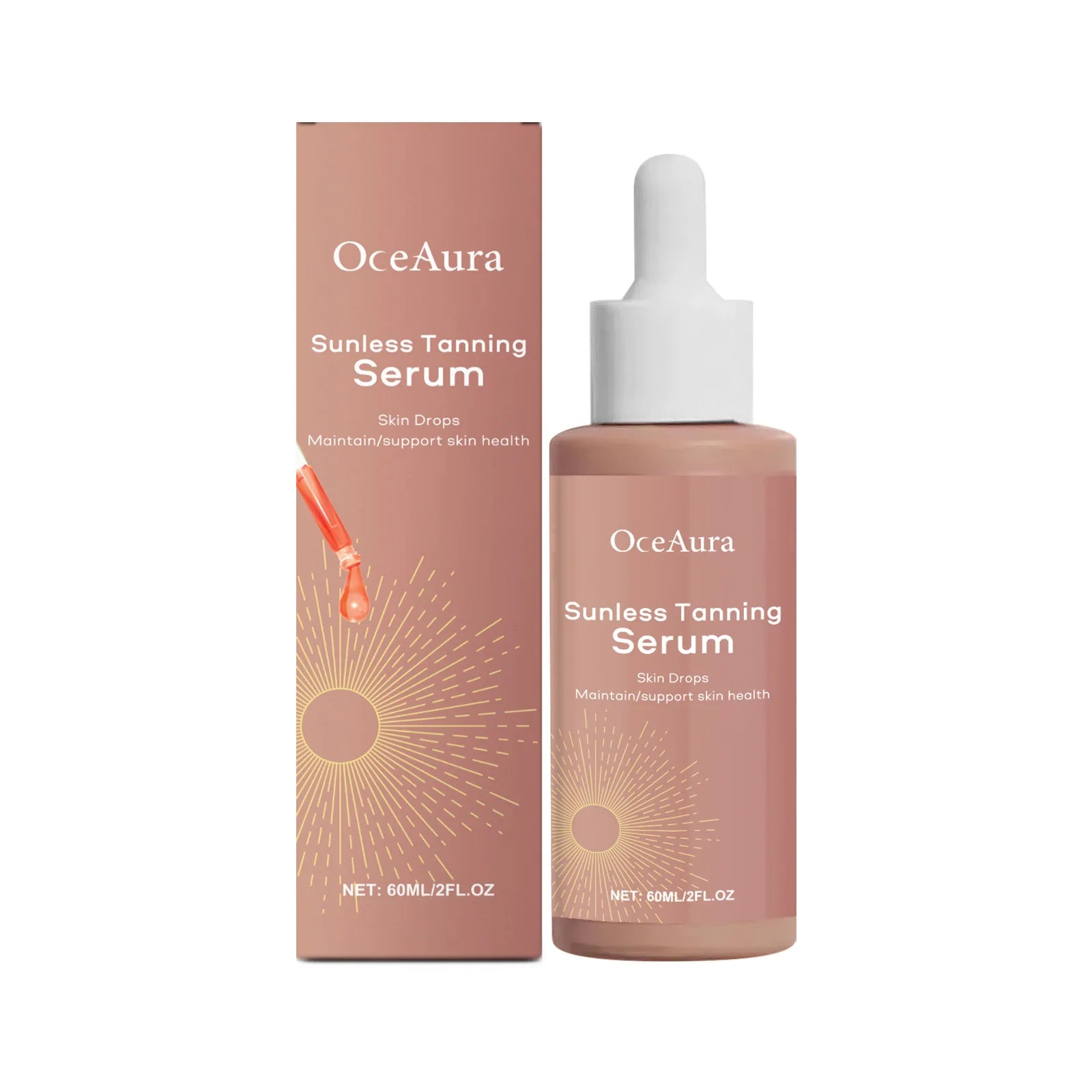 Body Facial Self Tanning Drops Natural Bronzer Liquid Prevent Sunburn Sunless Tanning Products