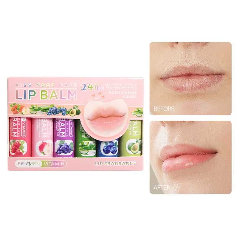 Pennyfun Fruit-Flavored Lip Balm Set: Ultra-Hydrating and Moisturizing Formula - Best-Selling Lip Treatment with a Variety