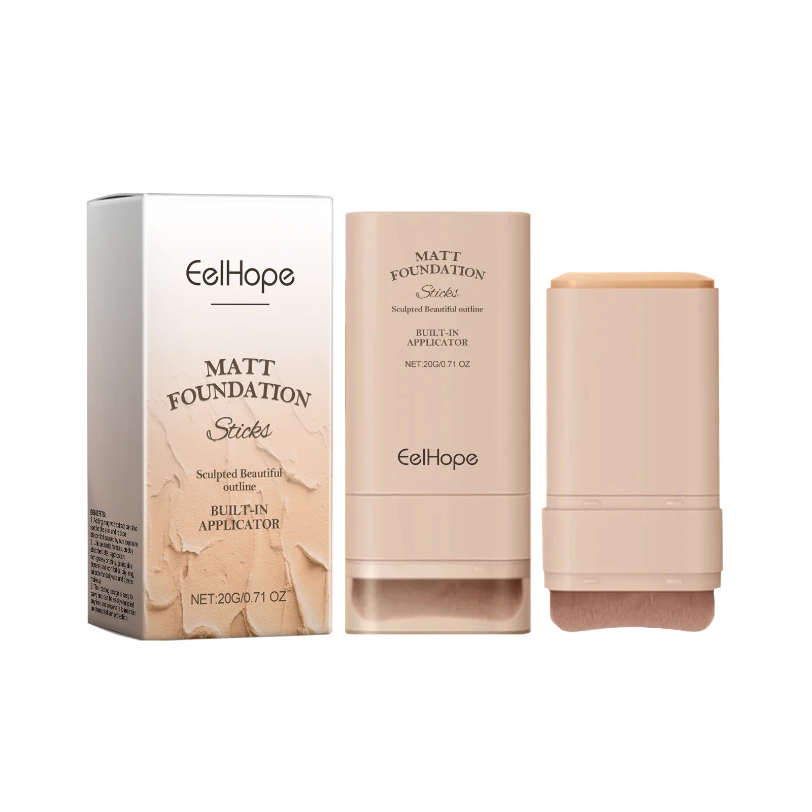 EELHOE Foundation Concealer Stick Lightweight Breathable Moisturizing Waterproof No Creasing Longlasting Female Makeup Product