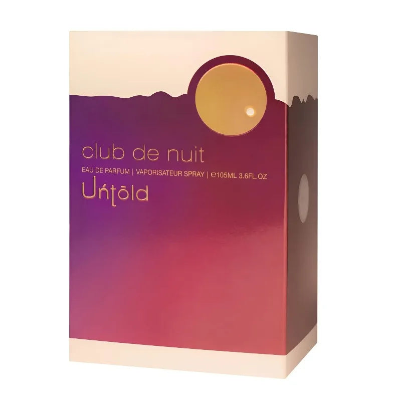 Armaf Club De Nuit Untold for Men Eau De Parfum Spray Cologne Persistence Arabian Women Pheromone Long-lasting Natural 105ML