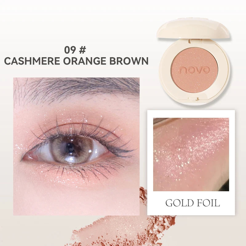 Single Glitter Eyeshadow, Lightweight Glitter And Matte Eyeshadow, Long Lasting, Smudge Proof, Shimmer Eyeliner And Blush Look