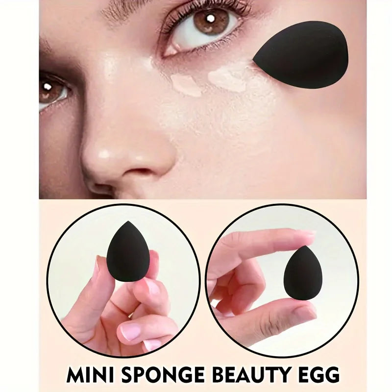 6PCS Pro Makeup Sponge Set-3-Size Dual Use Blenders & Triangle Puffs | Vegan Hypoallergenic for Liquid/Powder, Travel Essentials