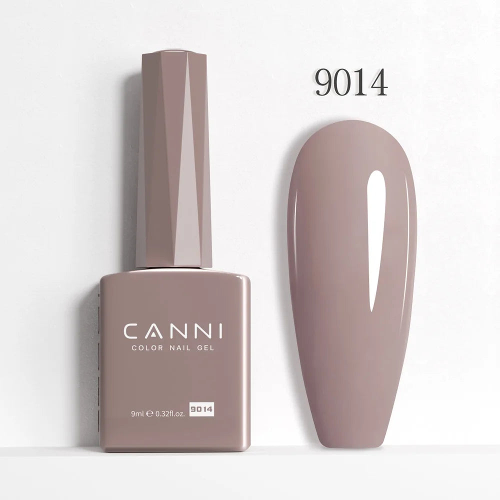 CANNI Hema Free Nail Gel Polish Fall Color Collection Semi Permanent Diamong Long Wear Top Coat Red Gorgeous JellyNude Color 9ml