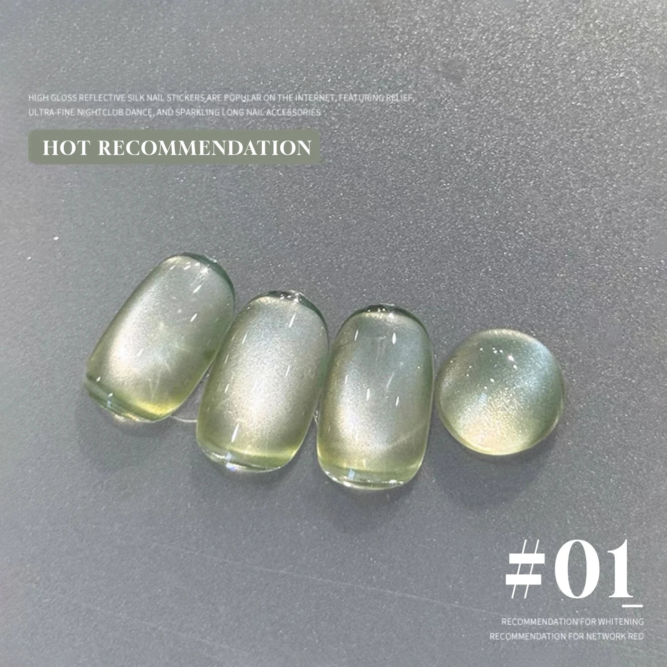 MIANEL 12ML Emperor Green Cat Eye Gel Nail Polish Whitenning Nails Green Nails Suitable For Nail Salons Nail Supplies  1-21pcs