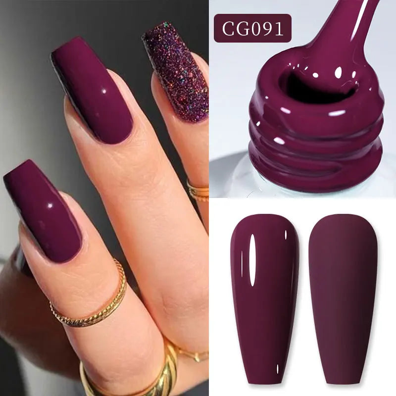BORN PRETTY 10ml Blood Red Jelly Gel Nail Polish Halloween Nails Art Gel Polish Sheer Translucent Nail Gel for Winter Manicure