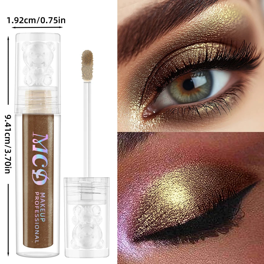 1pc Pearlescent Eyeshadow Pencil Stick Brown Eye Shadow Pen Makeup Glitter Shimmer 1pc Eye Pen Cosmetics  Waterproof without Smu
