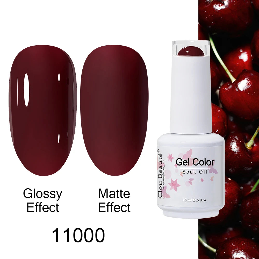 Clou Beaute Royal Blue Color Winter Trendy Semi Permanent Nail Art Manicure Varnishes Gel Nail Polish Hybrid Base Gel Top Coat