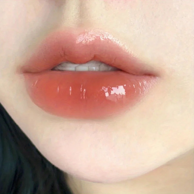 Lip Glaze, Mirror Gloss, Long-lasting Stain Resistant Transparent Film Forming Lip Gloss, Full Lip Color Valentine's Day Gifts