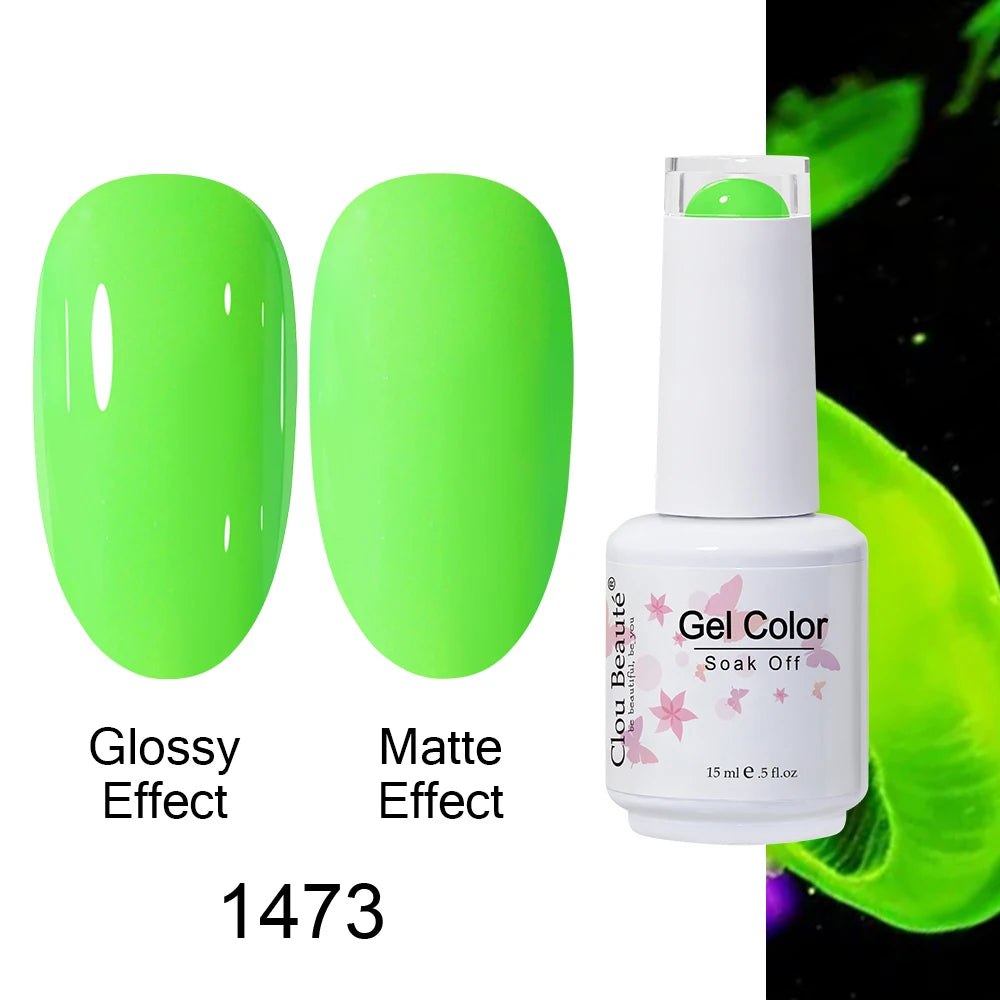 Clou Beaute Royal Blue Color Winter Trendy Semi Permanent Nail Art Manicure Varnishes Gel Nail Polish Hybrid Base Gel Top Coat