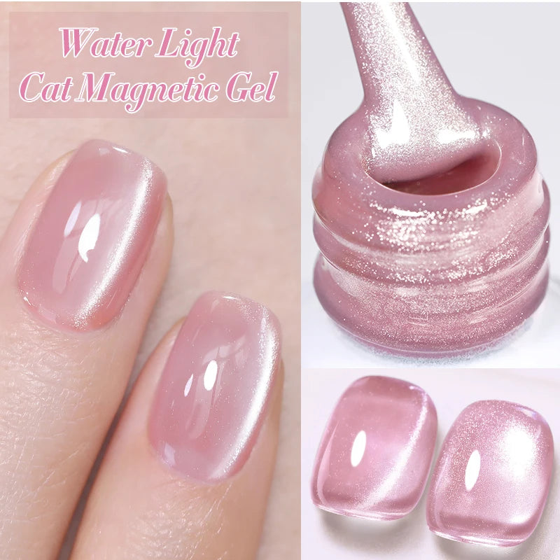 BORN PRETTY 10ml Silver Water Light Cat Magnetic Gel Nail Polish Nail Supplies Vernis Semi Permanent Gel for Fall Winter Nails