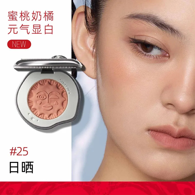 Girlcult Emotional Blush Highlighter Matte Fine Shimmer Blusher Face Cute Makeup Korean Cheek Pressed Powder