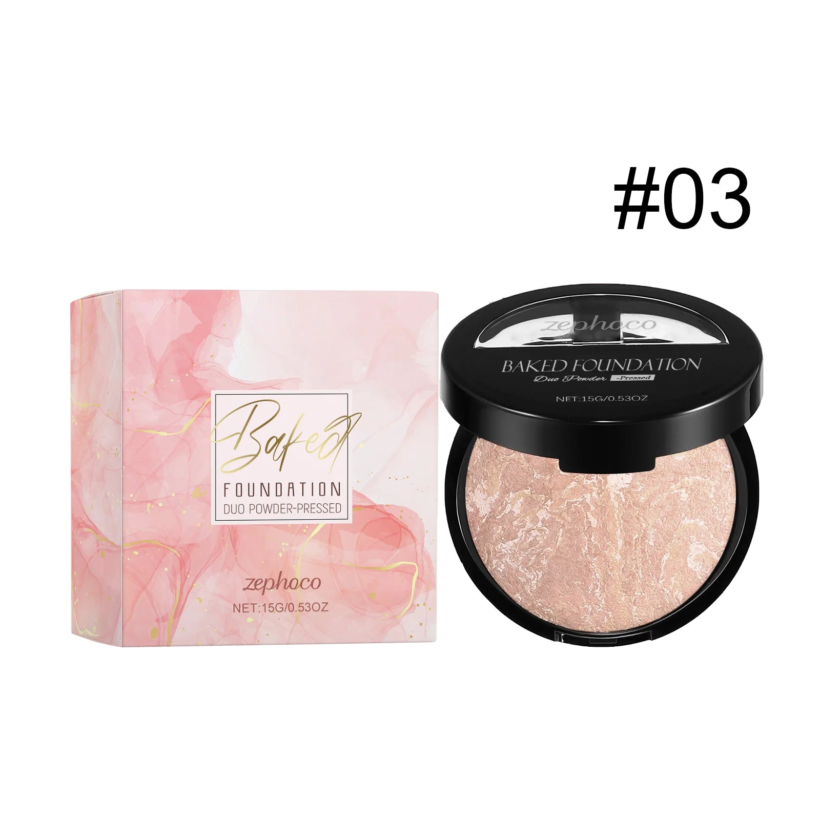 Full Coverage Pressed Powder Foundation Oil Control Brightening Waterproof Lasting Flawless Finishing Powder Face Makeup Setting