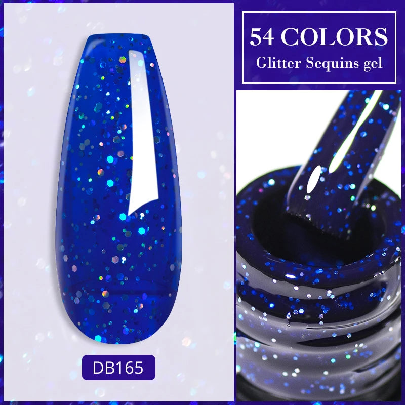 7ML Ice Transparent Glass Bead Moonlight Cat Eye Magnet Gel Nail Polish Jelly Ultra Shine Glitter Semi Permanent Soak Off UV Gel