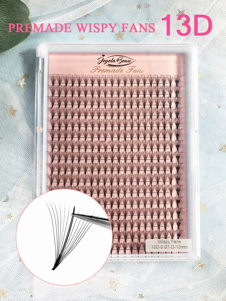 Goddess Premade Volume Fans 4D 5D 6D 7D 8D 10D 12D 14D 16D 20D Individual Lashes Extension Pointy Stem 320 Fans  Faux Mink
