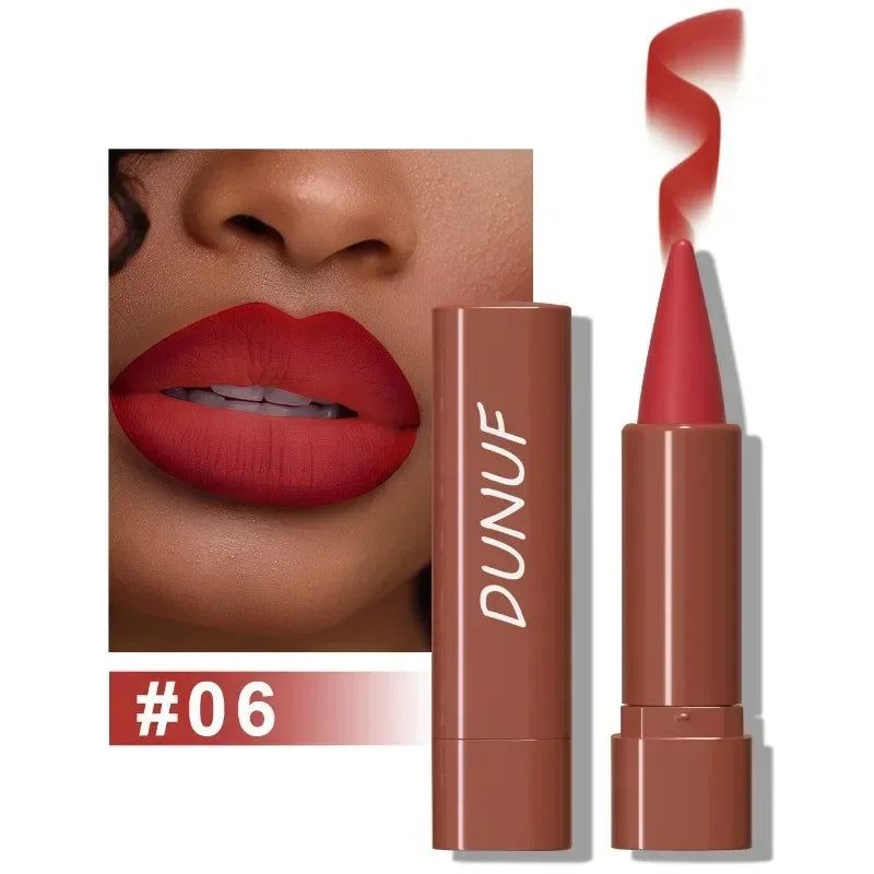 Nude Brown Lip Liner Pencil Velvet Matte Lipstick Lasting Waterproof Rendering Non-stick Cup Makeup Lips Liner Woman Cosmetics