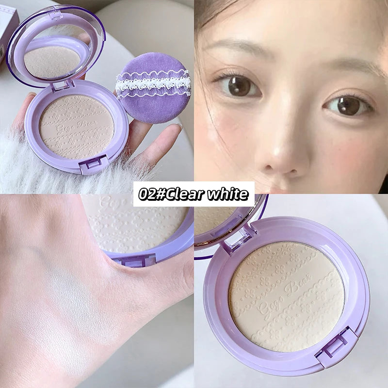 Gege Bear Bare Sensation Translucent Setting Powder — Brightening, Long-Lasting, Concealing, Matte Soft Focus Finish