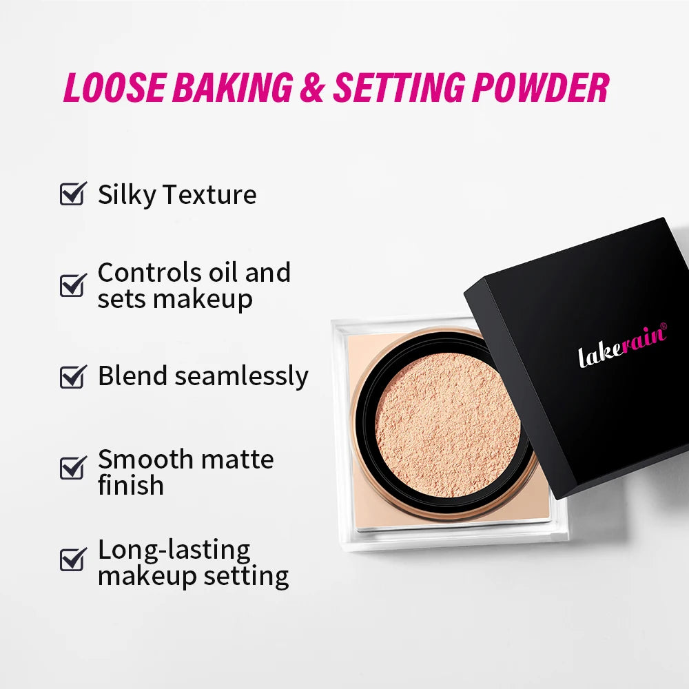 Matte Loose Baking and Setting Powder powder Oil Control Natural Face Matte Waterproof Brightening Loose Powder Makeup
