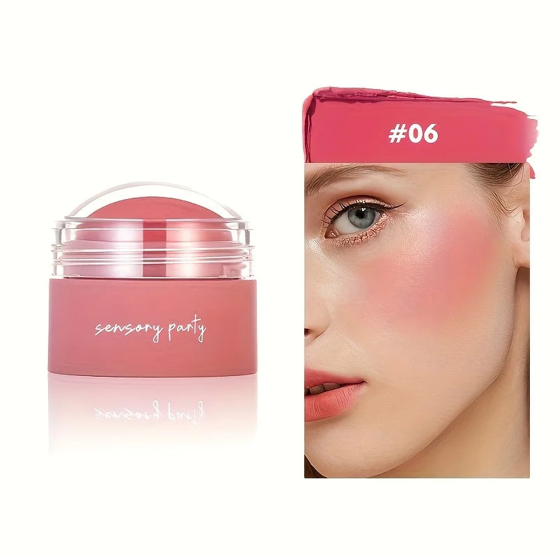 6 colors Waterproof Blush Cream - Long-Lasting, Multi-Use Makeup for Women