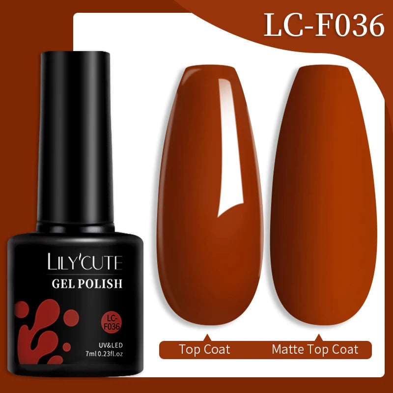 LILYCUTE 7ML Black Silver Red Reflective Glitter Gel Nail Polish Sparkling French Soak Off Long Lasting Manicure Nails Art Gel