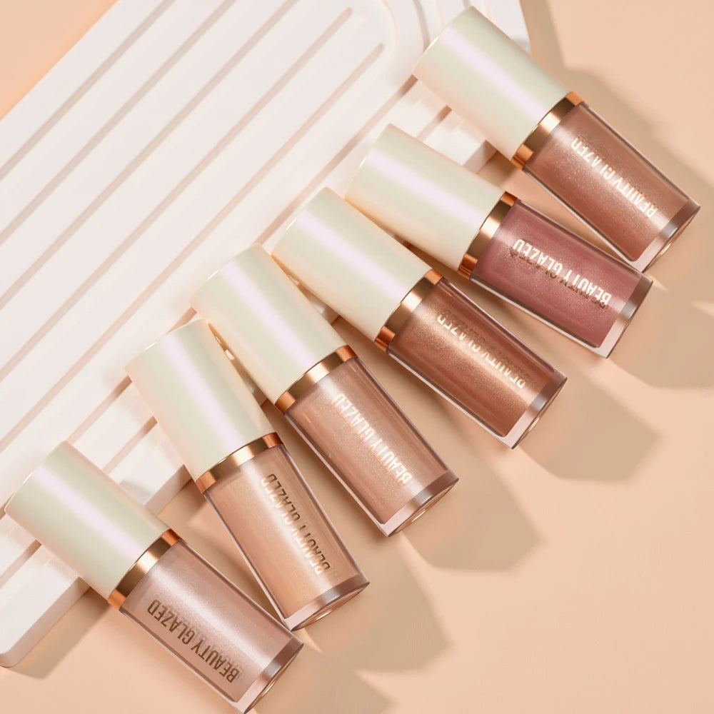 6 Color Face Liquid Highlighter Bronzer Contouring Highlight Fluid Makeup Face Shimmer Shine High Lighter Iluminador Maquillaje