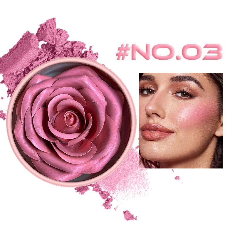 Single Color Matte Petal Blush Palette Highgloss Contouring Cream Contour Makeup Rouge for Women Beauty Cosmetics Makeup Palette