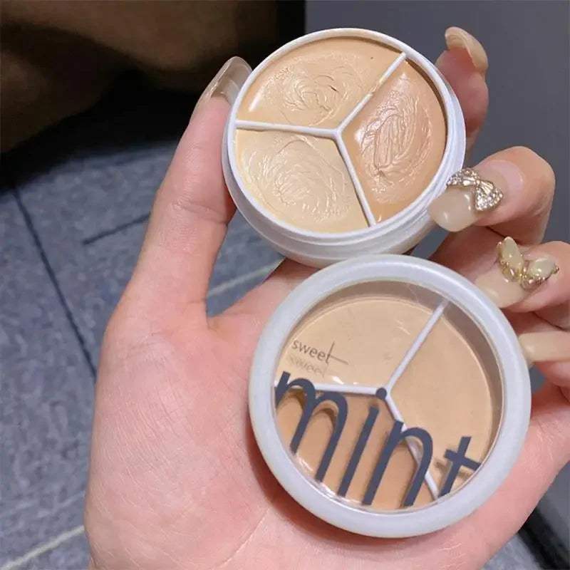 Sweet Mint 3-Color Concealer Palette - Waterproof Cream