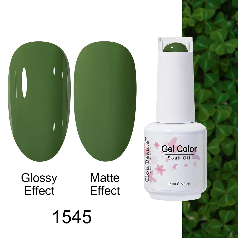 Clou Beaute Royal Blue Color Winter Trendy Semi Permanent Nail Art Manicure Varnishes Gel Nail Polish Hybrid Base Gel Top Coat