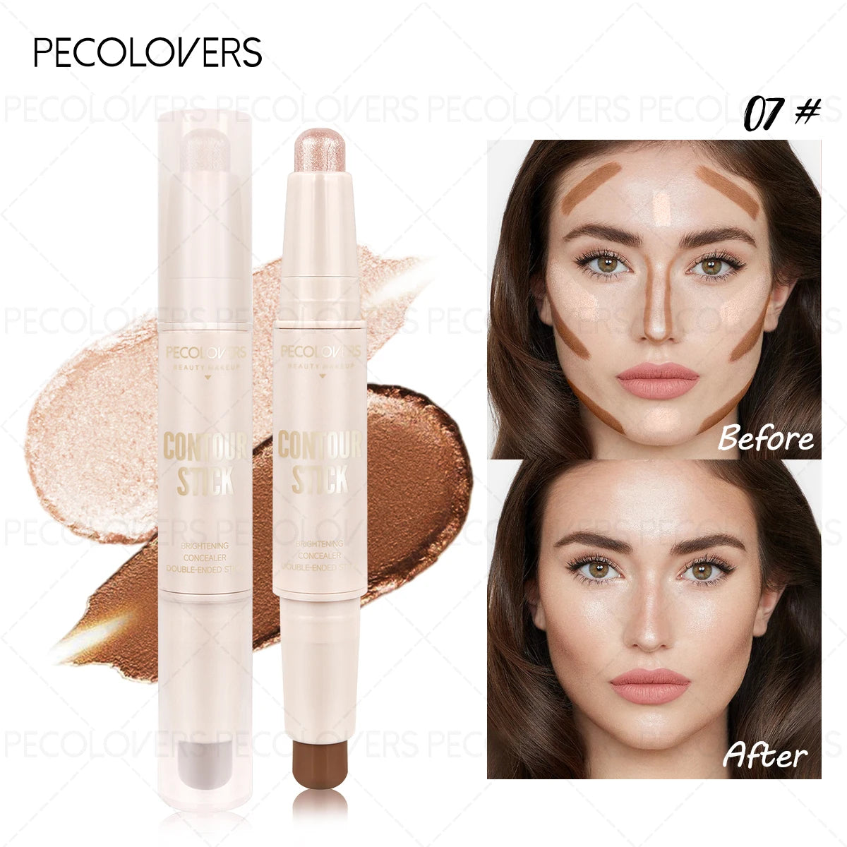 1PC Highlight and Contour Stick, Facial Highlighting, Shaping The Facial Contour, Three-dimensional, Essential Daily Makeup Tool