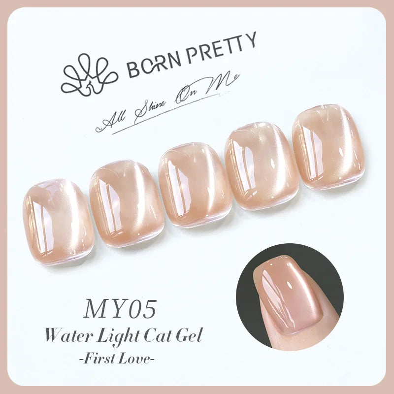 BORN PRETTY 10ml Fruit Purple Grape Cat Magnetic Gel Nail Polish 2025 New Whitening Guava Glass Beads Varnish Nail Supplies