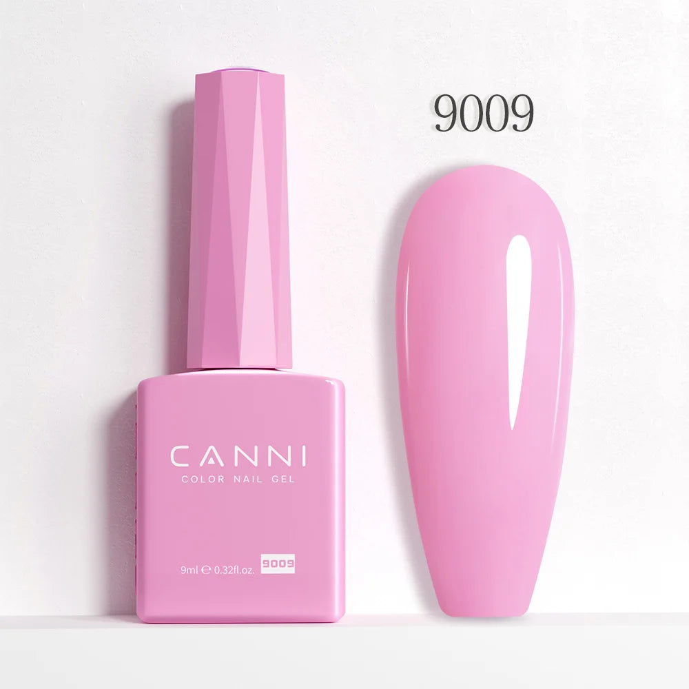 CANNI Hema Free Nail Gel Polish Fall Color Collection Semi Permanent Diamong Long Wear Top Coat Red Gorgeous JellyNude Color 9ml